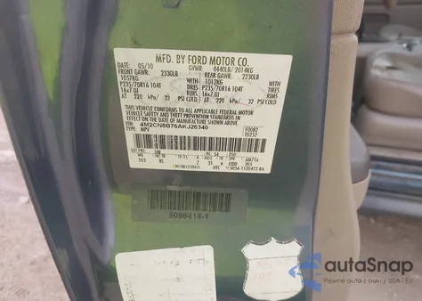 2010 Mercury Mariner from USA, damaged, VIN 4M2CN8B76AKJ26340